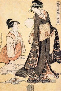  utamaro - le Moineau Yoshiwara Kitagawa Utamaro ukiyo e Bijin GA